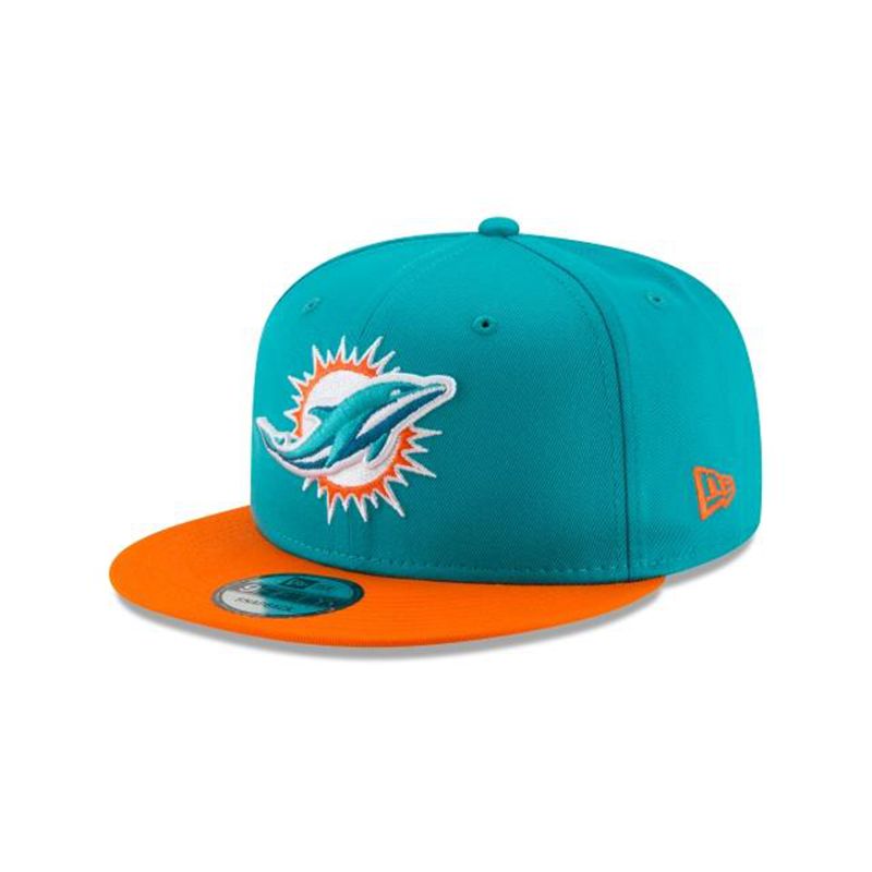 NFL Miami Dolphins Two Tone 9Fifty Snapback (TLN9425) - Blue New Era Caps